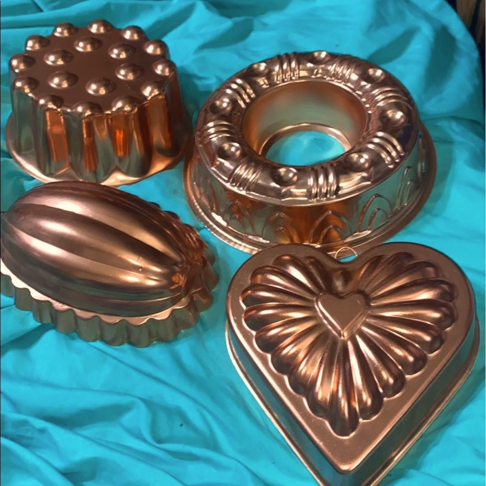 copper mini cake pans